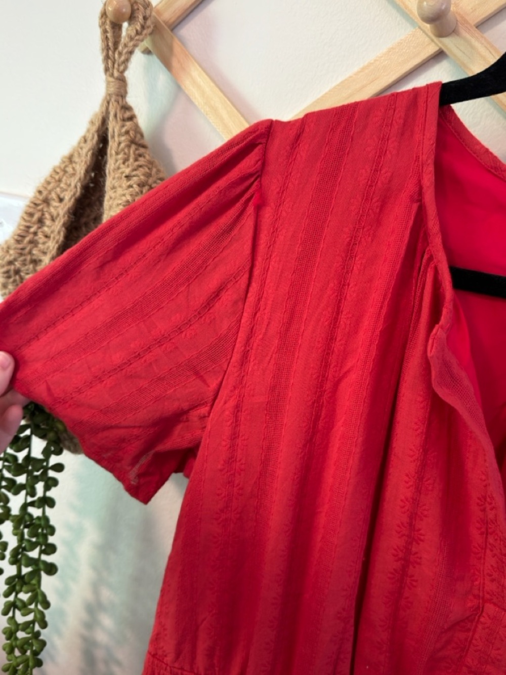 BTFBM Tiered Maxi Dress XL Red Boho NWT - Picture 2 of 6